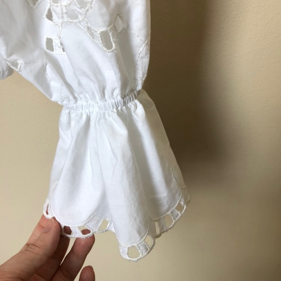 Maeve | Eyelet Sleeve Crop Top - Picture 6 of 8